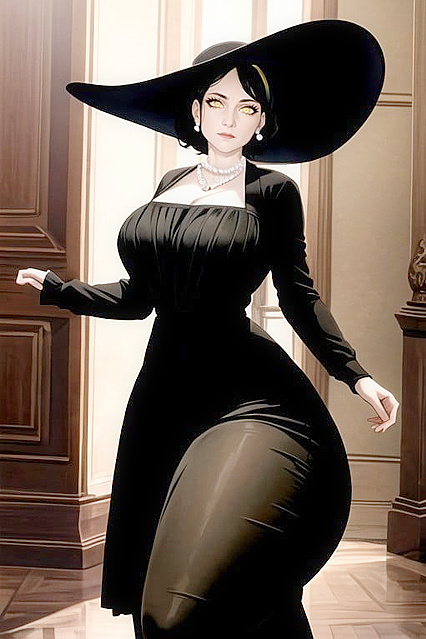 Lady Dimitrescu's Enormous Ass Takes Center Stage in Sinful Hentai Images