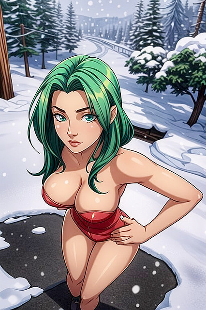 Snowy Morning Delights – Volumetric Images in Hentai AI