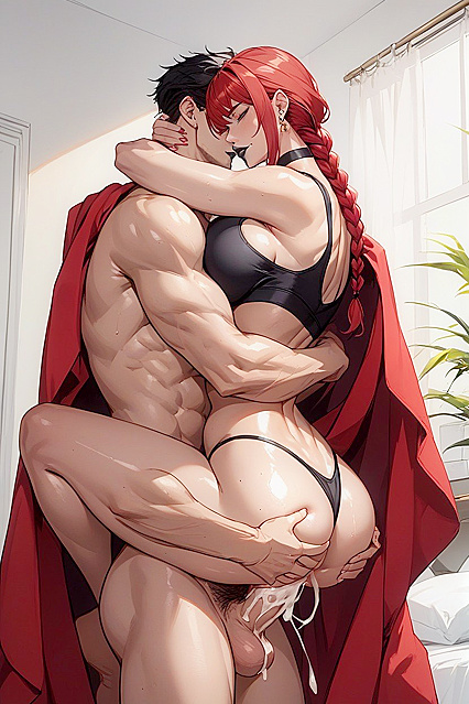Shivering and Squeezed Breasts in Japanese SpeechBubble Hentai Picture