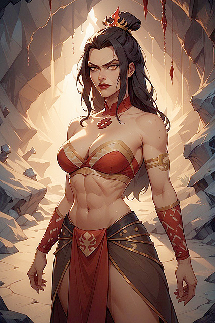 Azula from Avatar Seduces in Tribal Wear for Cave Erotic Adventures