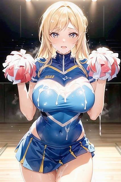 Cheerleader Shows Off Perfect Hands in Aesthetic Hentai Images