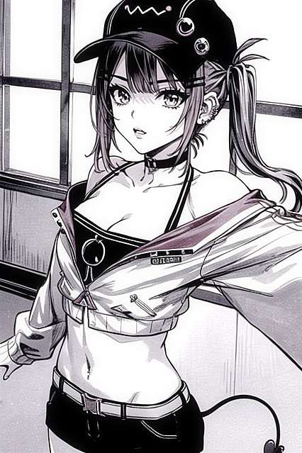 Tokoyami Towa's Busty Selfie in Seductive Hentai Picture