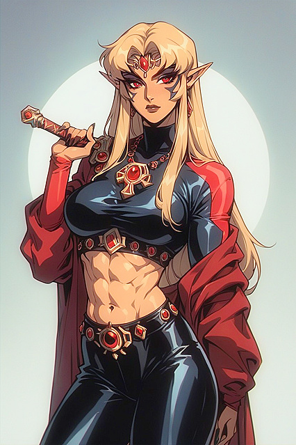 Sheik from The Legend of Zelda Gets Wild in Fit, Red-Eyed Hentai Picture