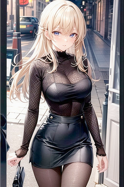 Mini-Skirted Beauty Gets naughty in Detailed Hentai Images