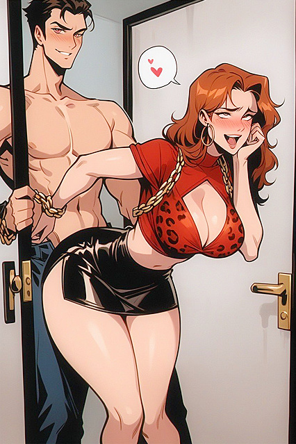 Horny hentai character bending over for  aroused Picture
