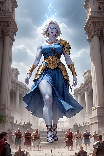 Fit Roman Beauty in Tight Skirts Captures Your Attention with Macro Detailing