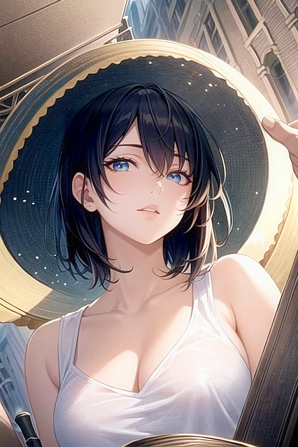 African Beauty Shows Off Her Busty Glamour in Steamy Hentai Images