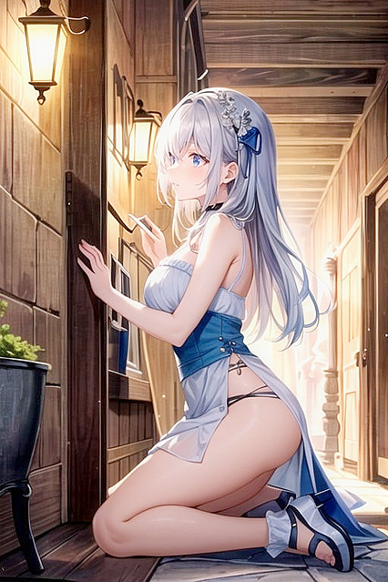 Emilia Gets Pleasured from Behind in Goblin-Filled Hentai Picture