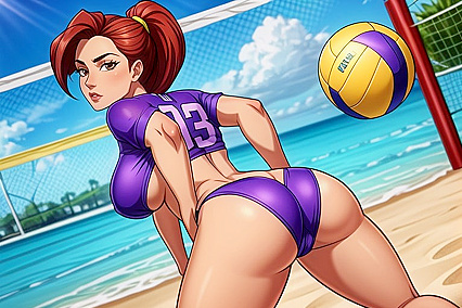 Cute Girl 18+ in Jean Shorts and Crop Top Gets Wild in Hentai Picture