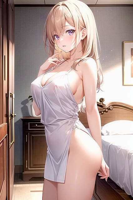 Naked Thighs and Busty Shots in Seductive Hentai Picture