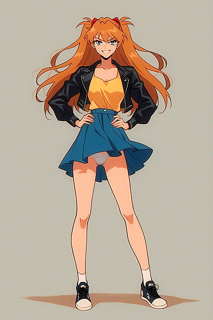 Full Body hentai Standing Pose with Hands on Hips AIPorn