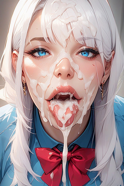 Skinny Girl 18+ Covered in ExtremeCum during  Hentai Ai Hentai Image