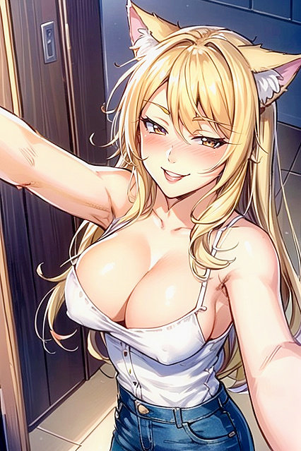 Inverted Nipples and Cat Ears in Steamy Comic Hentai Images