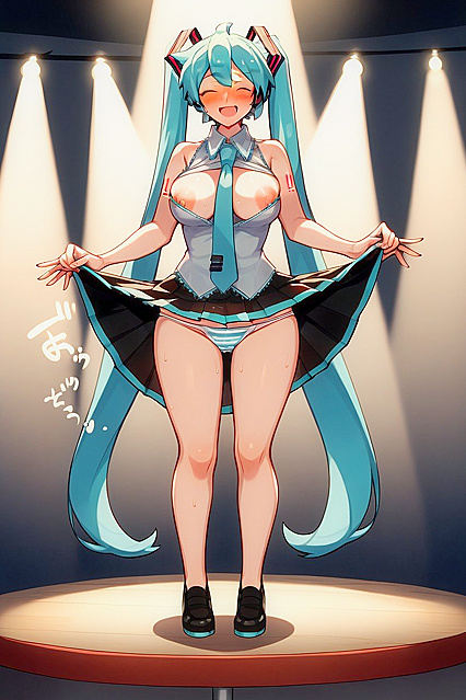Blushing With a Smile – Arm-Covering Picture in Seductive Hentai Images
