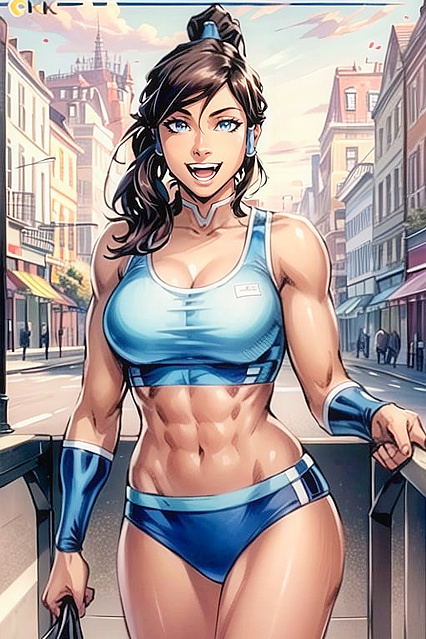 Korra from The Legend of Korra Wears a Sexy Sport Bra inSTEAMY Hentai Images