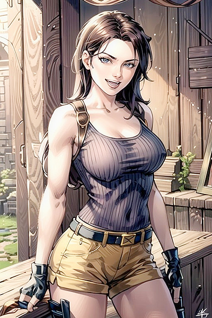 Cute Lara Croft from Tomb Raider Stars in Steamy Comic Hentai Images