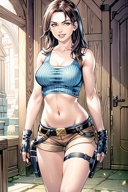 Lara Croft from Tomb Raider Seduces in Cute 30+ hentai Picture