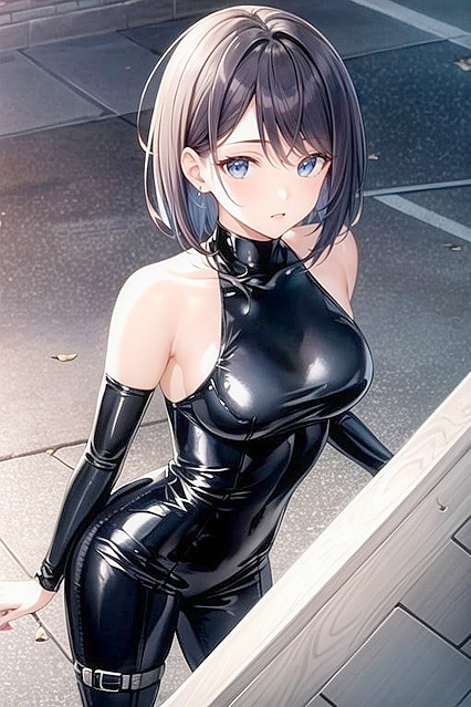 African Beauty's Busty Top-Down hentai Picture
