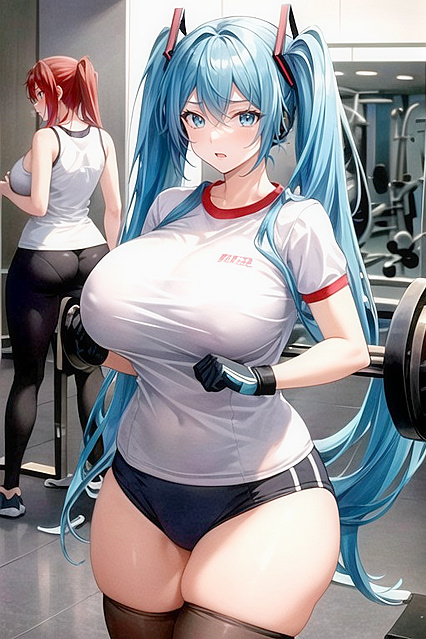 Hatsune Miku's Massive Ass Takes Center Stage in Steamy 30+ Hentai Picture