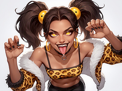 Fang with Pigtails Hooks into Fishy hentai Pleasure