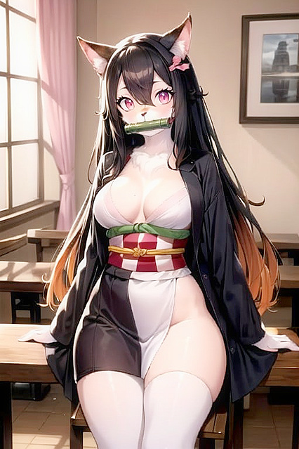 Cafe Romance Heats Up with Full-Body Hentai Picture