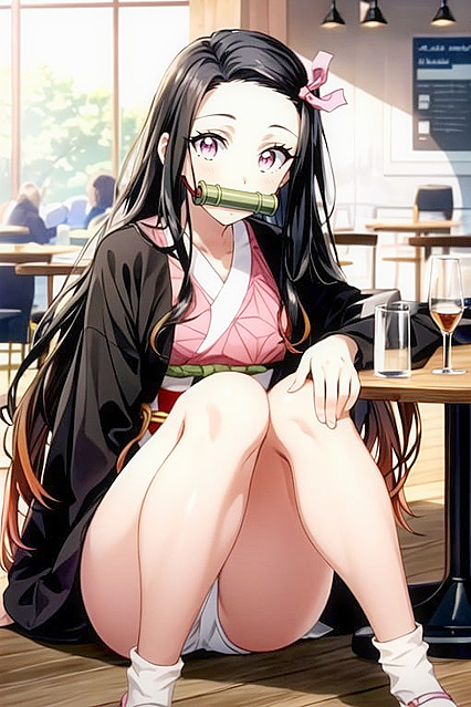Full Body Hentai Picture Unfolds in a Seductive Cafe Setting