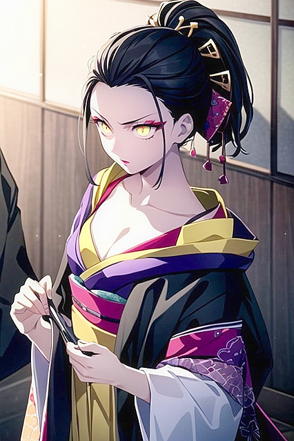 Daki from Demon Slayer Stars in Seductive Hentai AI Picture