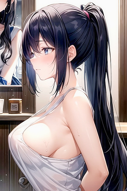 Blushing Heroine Drips Sweat in Ecstatic Hentai Images