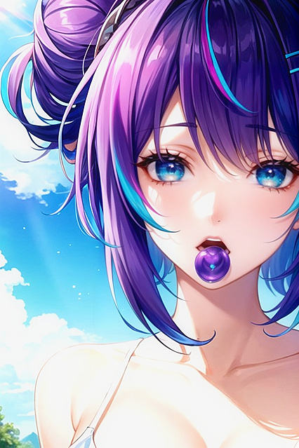 Sunny with a Tiny 18+ Ponytail Enjoying  Hentai Pleasure