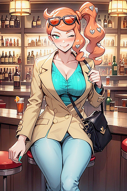 Sonia from Pokémon Wears Green Footwear for Happy Hentai Fun