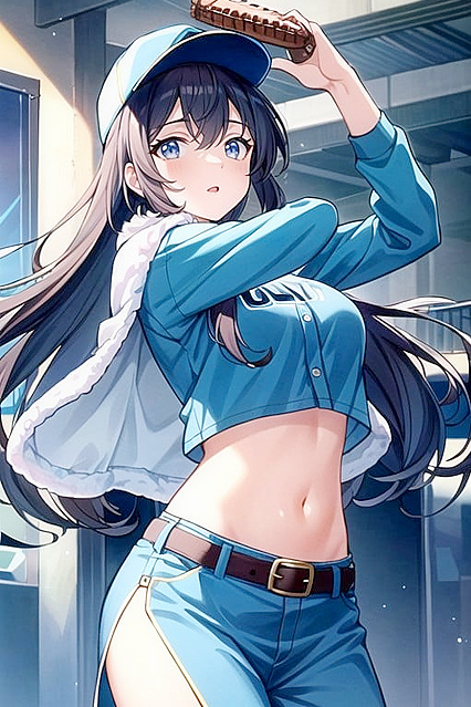 Juvia Lockser in Fairy Tail Baseball Uniform for Thick-Line Hentai Pleasure