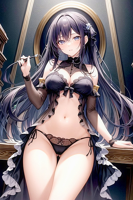 Close-Up View of 18-Year-Old'sExposed Navel in Seductive Hentai Images