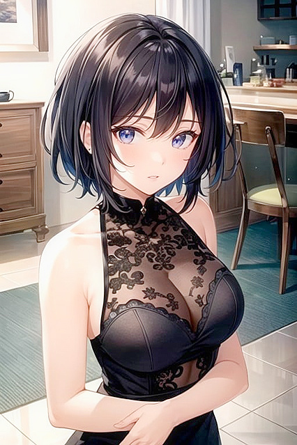 K-Pop Idol with Very Short Hair in Explicit Hentai Picture