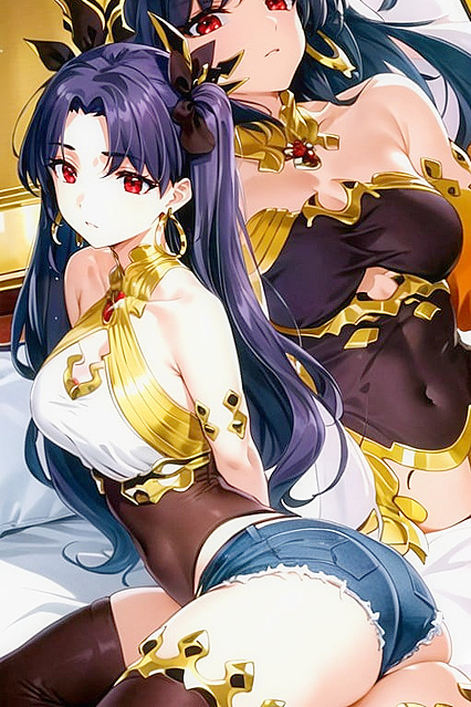 Ishtar from Fate/Grand Order Shows Off Her Busty Curves in Seductive Leather Costumes
