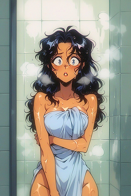 Shocked Skinny Girl 18+ in  Close-Up Hentai Picture