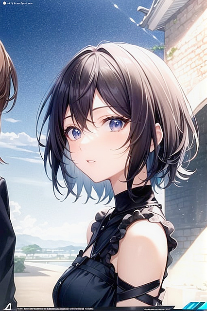 K-Pop Idol with Short Hair Shows Off Her Busty Assets in Steamy Hentai Image