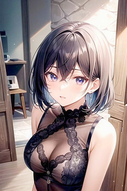 African Beauty Takes Center Stage in Seductive Frontal Hentai Picture