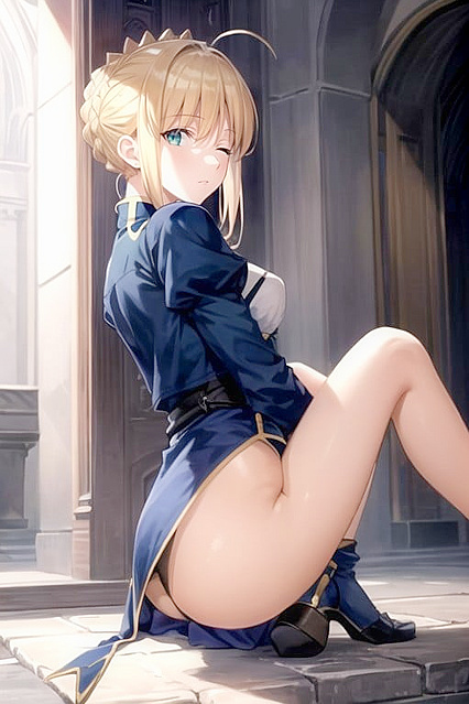 Fun with Legs Spread Wide in HD Hentai Picture
