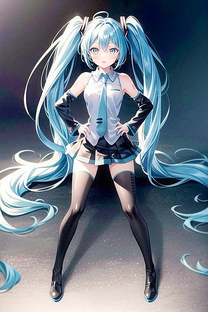Detailed Solo hentai Image with Legs Wide Open for  Pleasure
