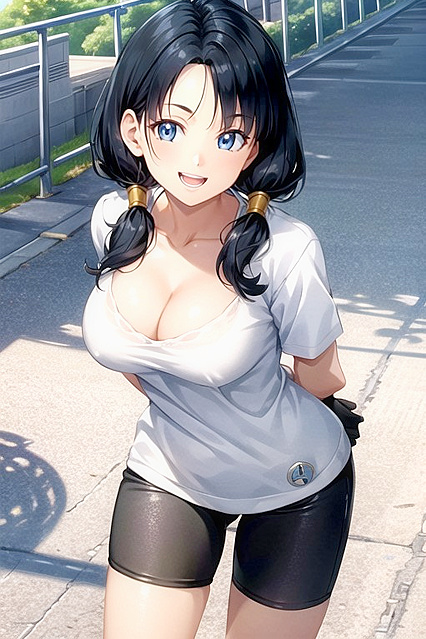Videl from Dragon Ball Z Shows Off Her Cute Small Ass in Hentai Bliss