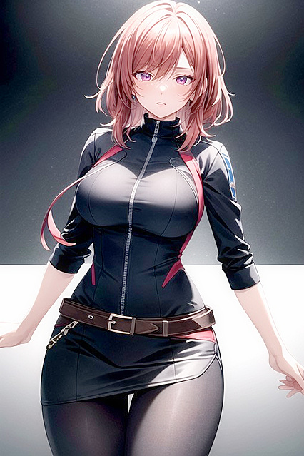 Tight Skirt and Leggings fetishized inMind-blowing Hentai Picture
