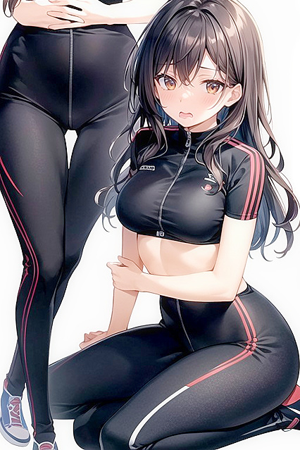 Kneeling Side View Orgasms inmind-blowing Hentai Picture