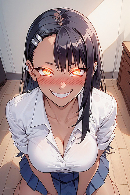 Naked Man Kneels for  POV Hentai Picture