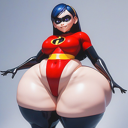 Huge-Ass BBW Picture with The Incredibles in Steamy Hentai Images