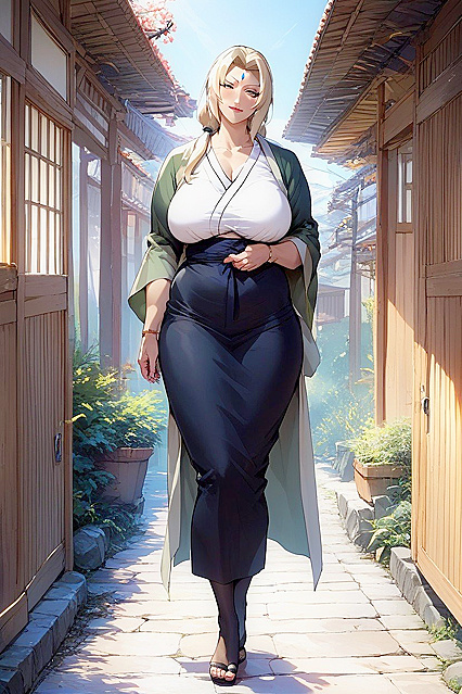 Tsunade from Naruto Shows Off Her Milf Body in Steamy Hentai Images