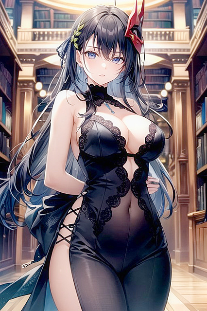 Evening Ball Mask Close-Up Solo Pleasure in Hentai AIErotica