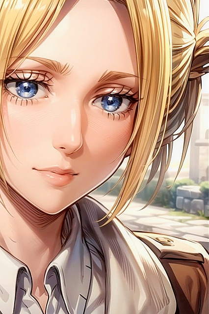 Annie Leonhardt from Attack on Titan Stars in  Hentai AI Picture