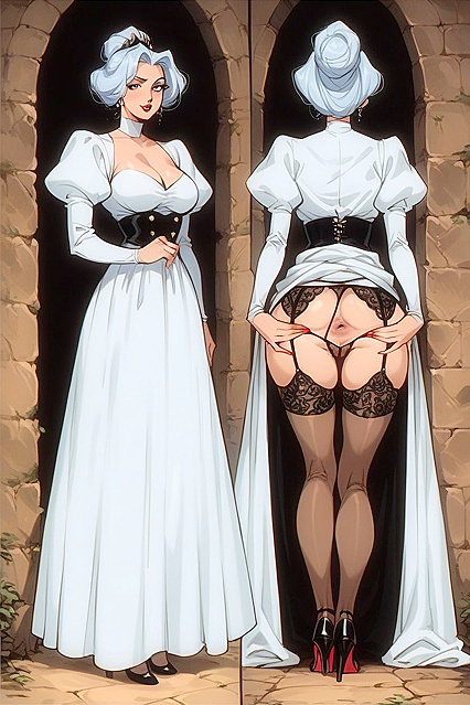 Super-Detailed Hentai AI Porn – Garter Belt, Stockings, and Steamy Ass Close-Ups
