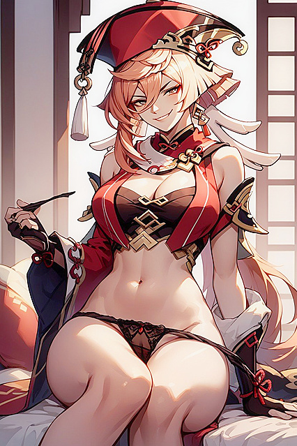 Sexy 20s Babe Takes Off Her Panties in steamy Hentai Image