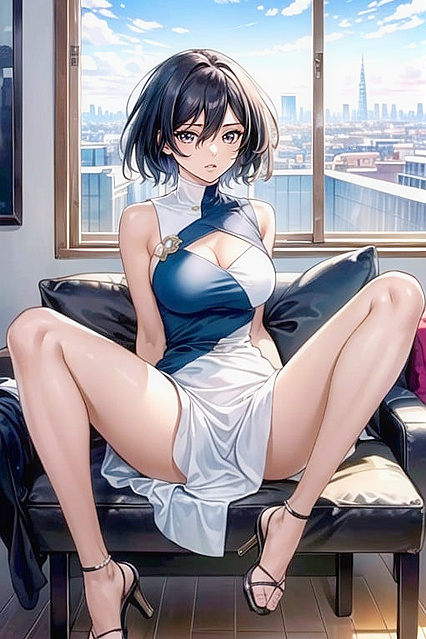 African Beauty Shines in Vibrant Manga at High-Noon Hentai Pleasure